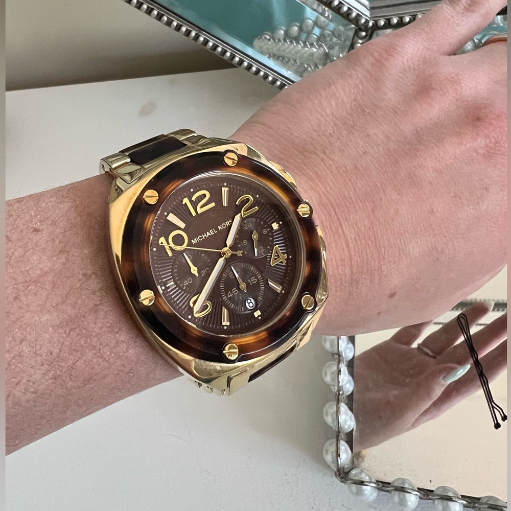 Michael Kors Tribeca Tortoise Watch